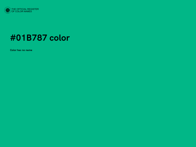 #01B787 color image
