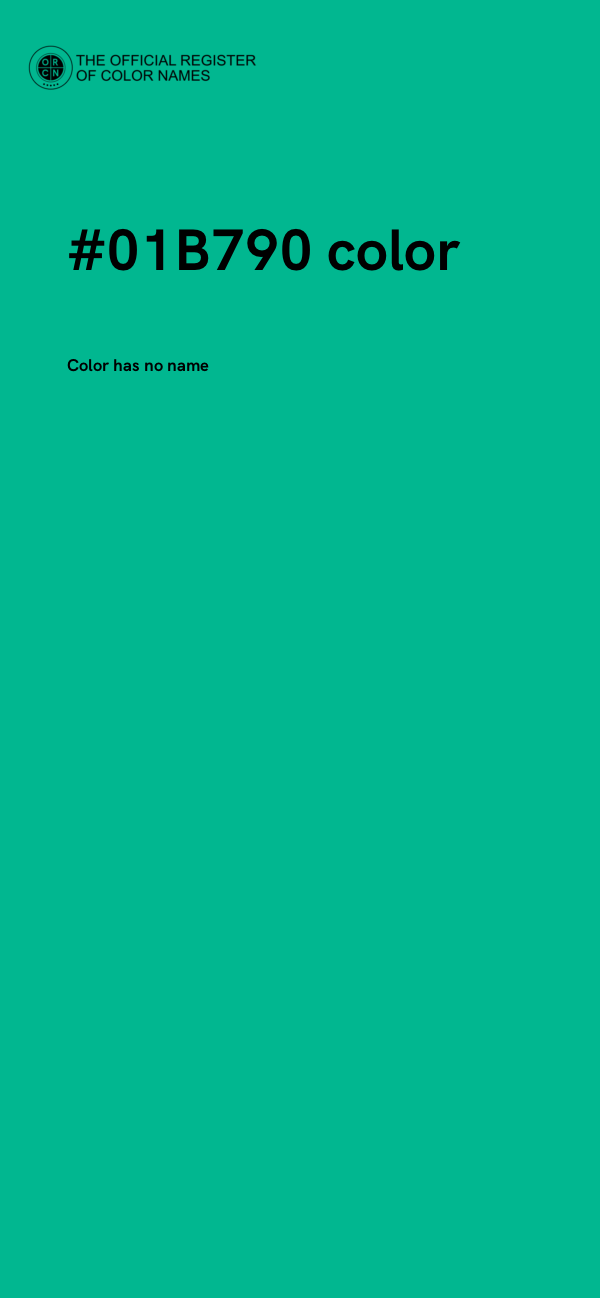 #01B790 color image