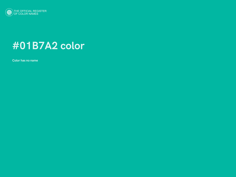 #01B7A2 color image