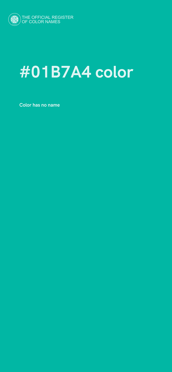 #01B7A4 color image