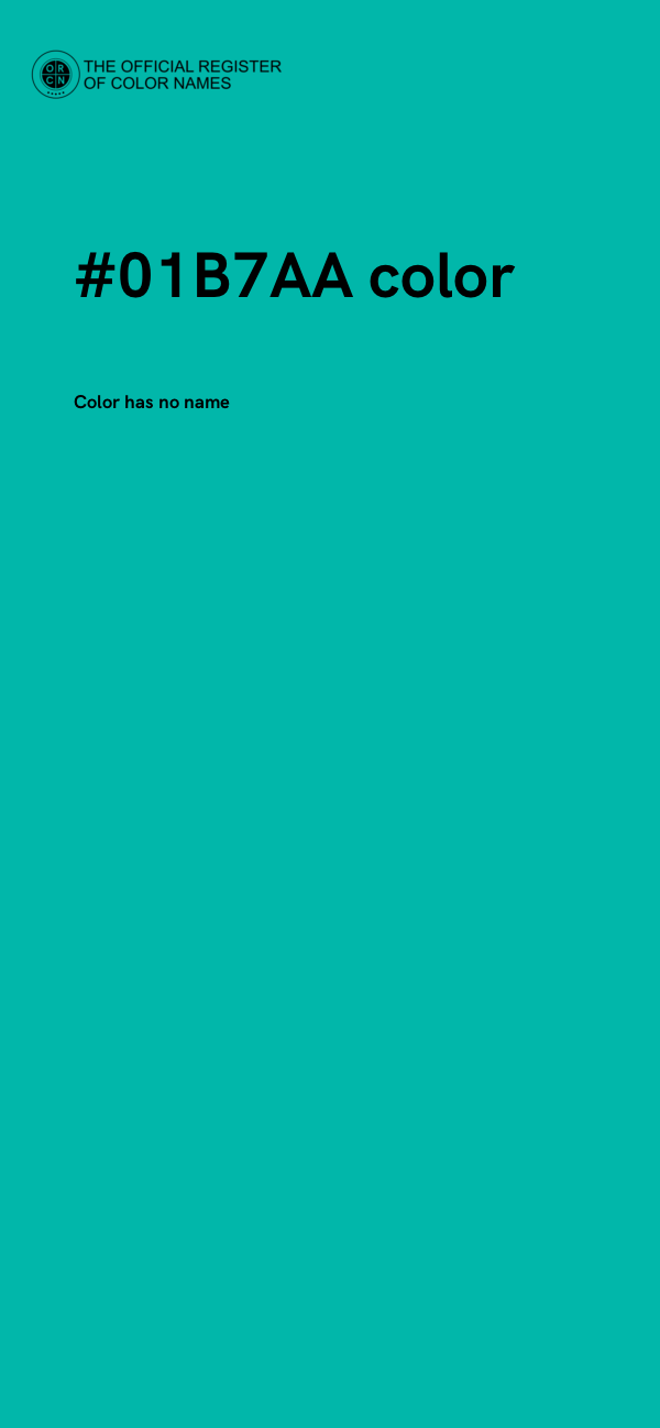 #01B7AA color image