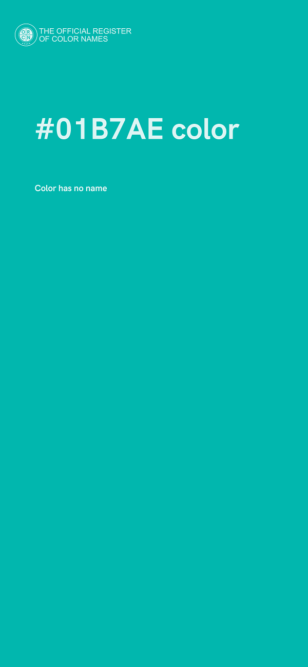 #01B7AE color image