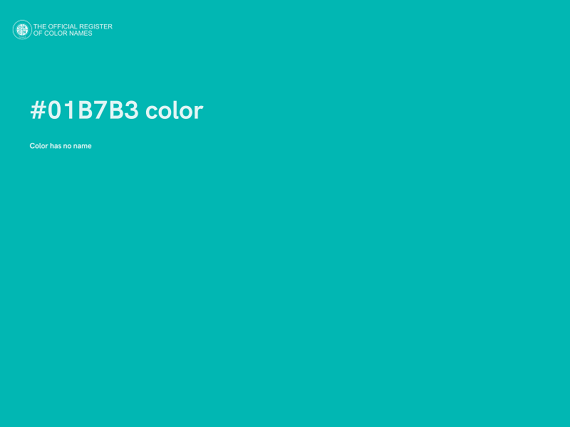 #01B7B3 color image