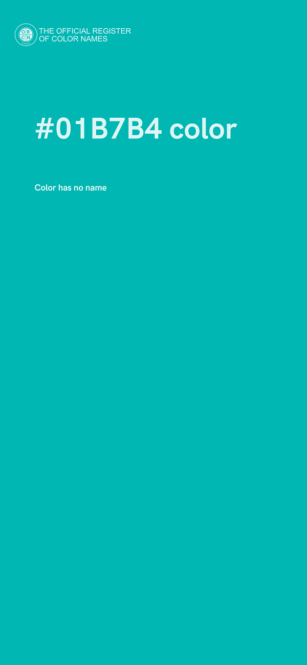 #01B7B4 color image