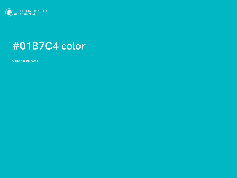 #01B7C4 color image