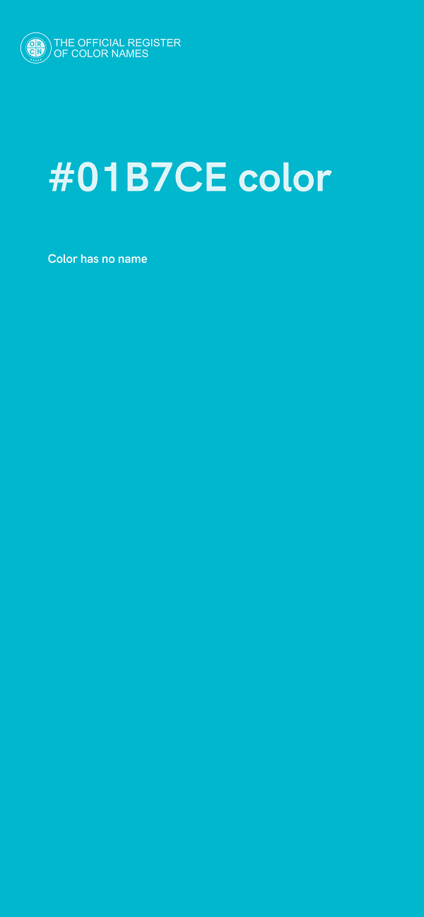 #01B7CE color image