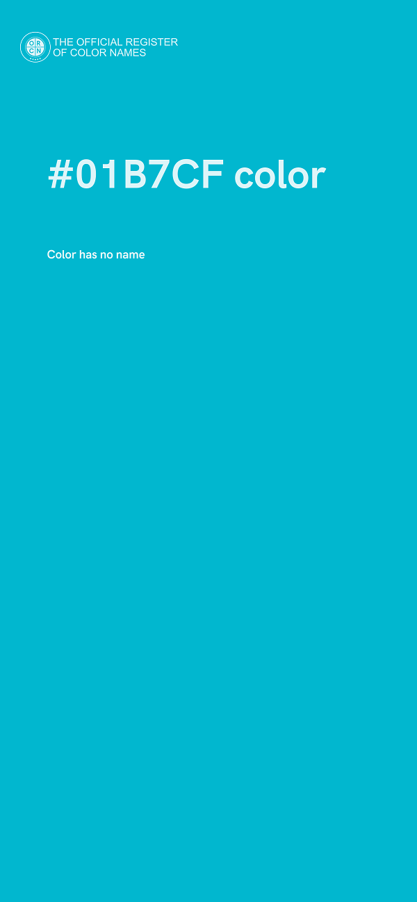 #01B7CF color image