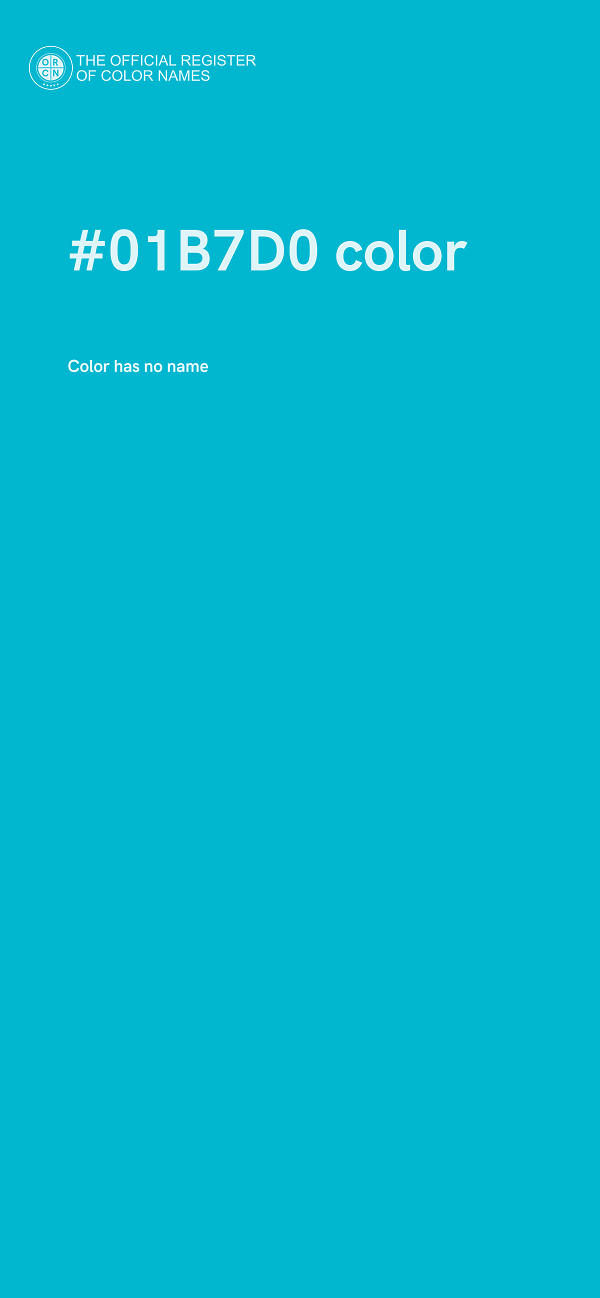 #01B7D0 color image