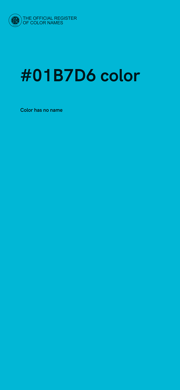 #01B7D6 color image