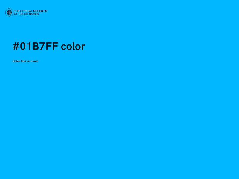 #01B7FF color image