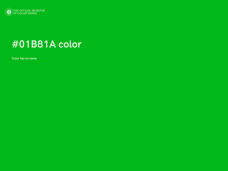 #01B81A color image