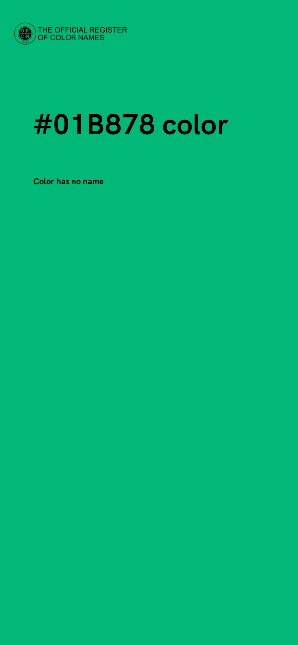 #01B878 color image