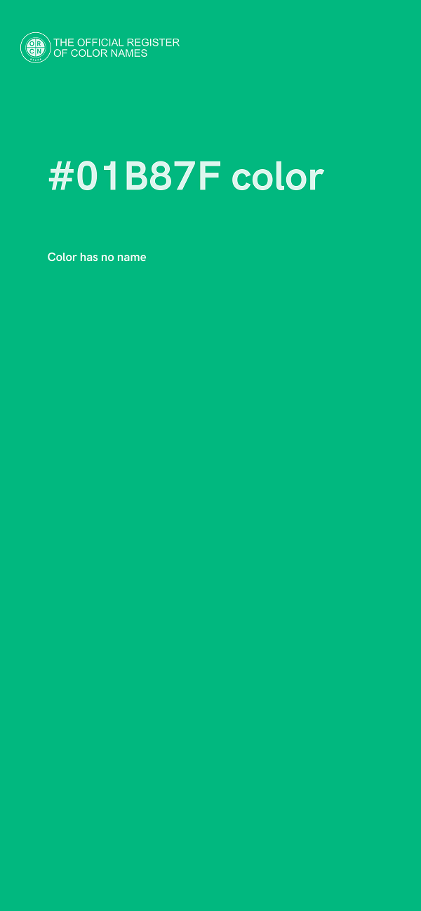 #01B87F color image