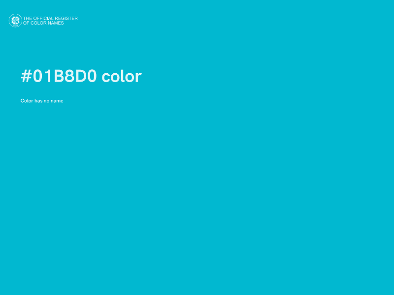 #01B8D0 color image