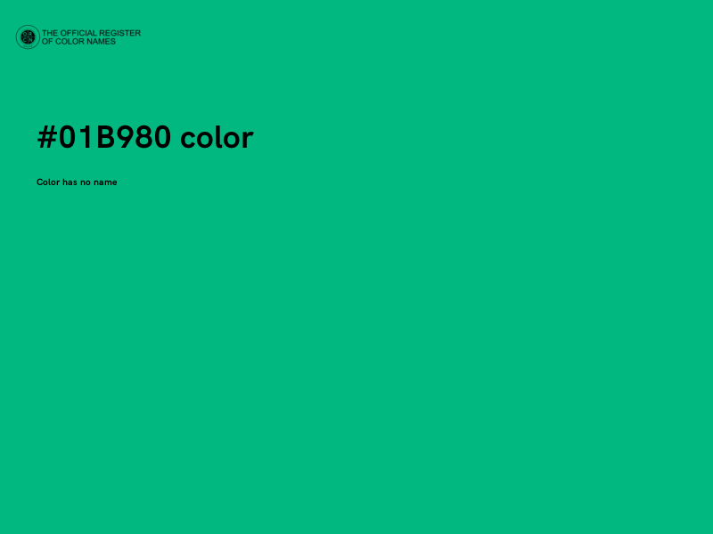 #01B980 color image