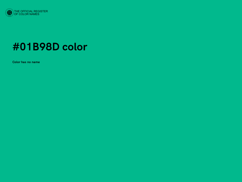 #01B98D color image