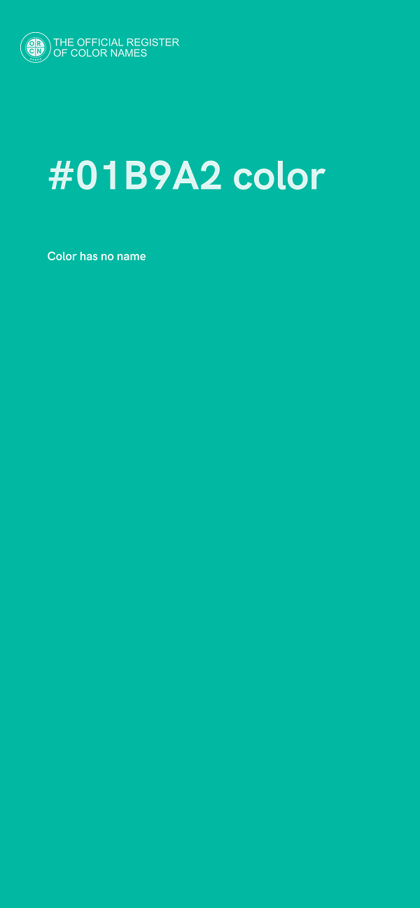 #01B9A2 color image
