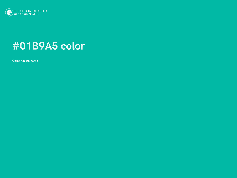 #01B9A5 color image