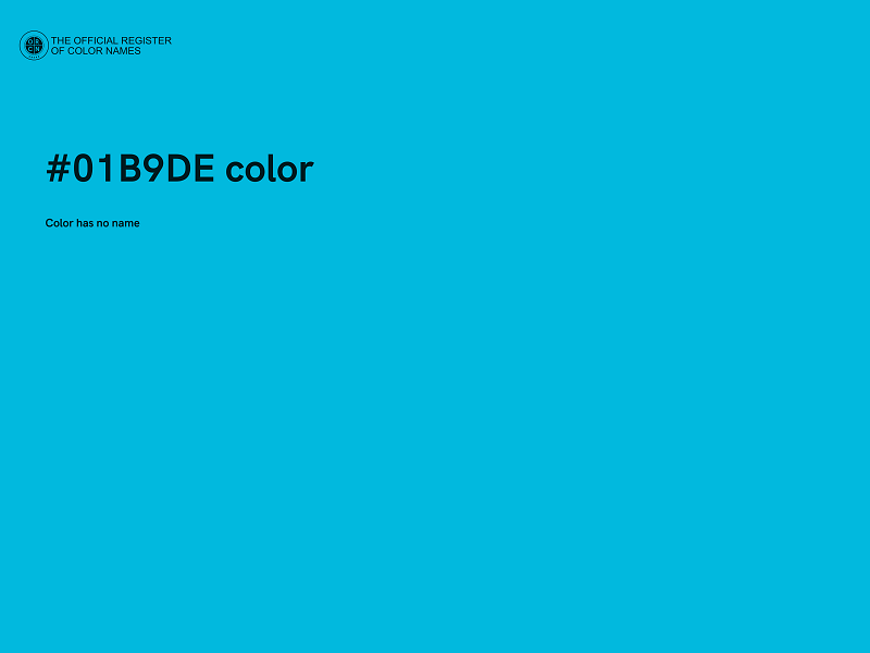 #01B9DE color image