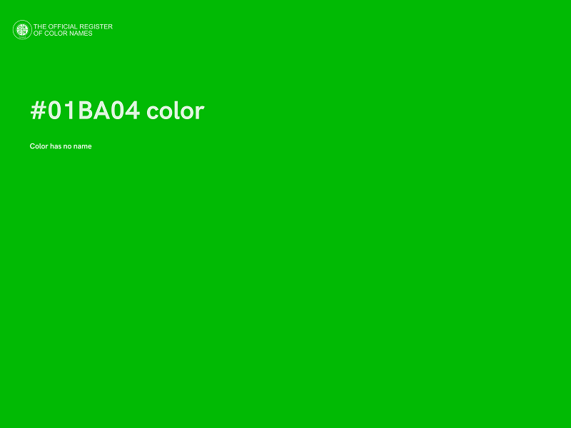 #01BA04 color image