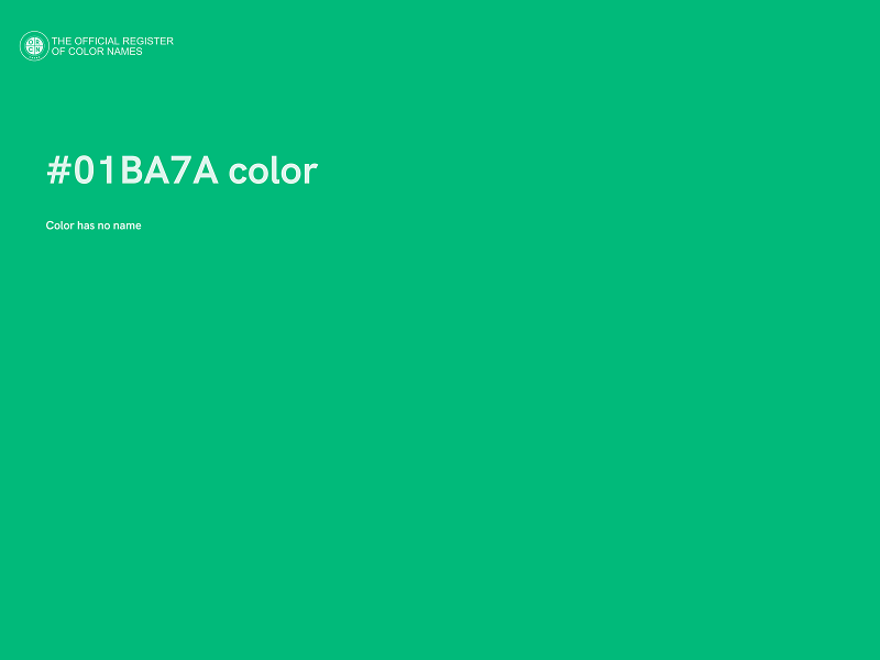#01BA7A color image