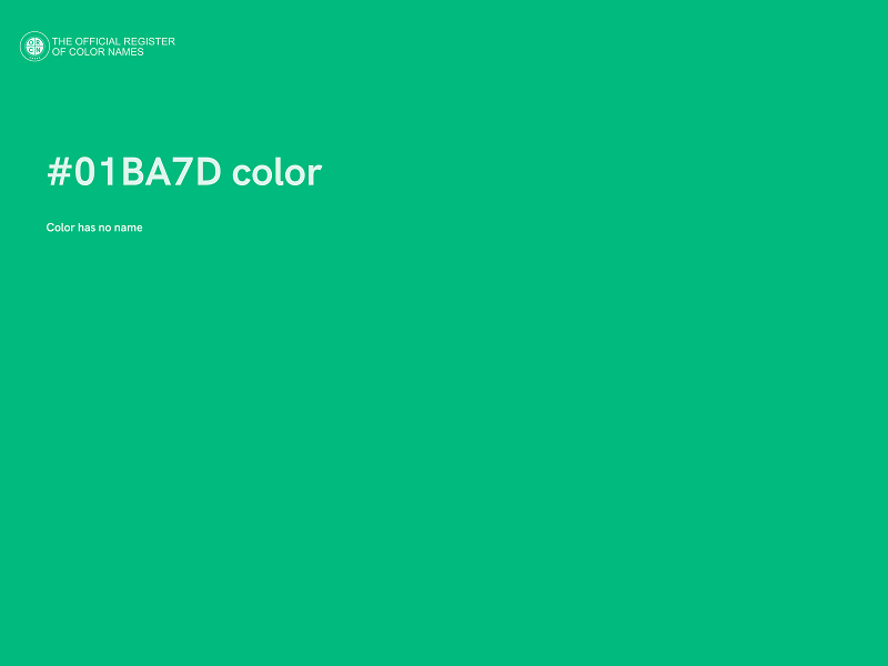 #01BA7D color image