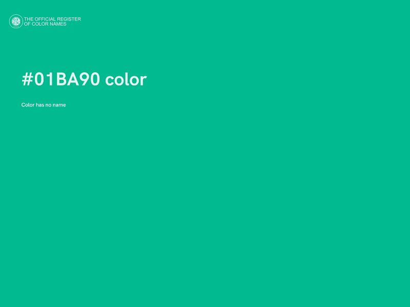 #01BA90 color image