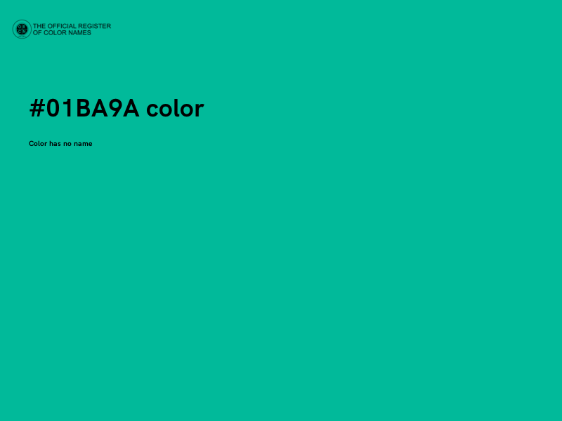 #01BA9A color image