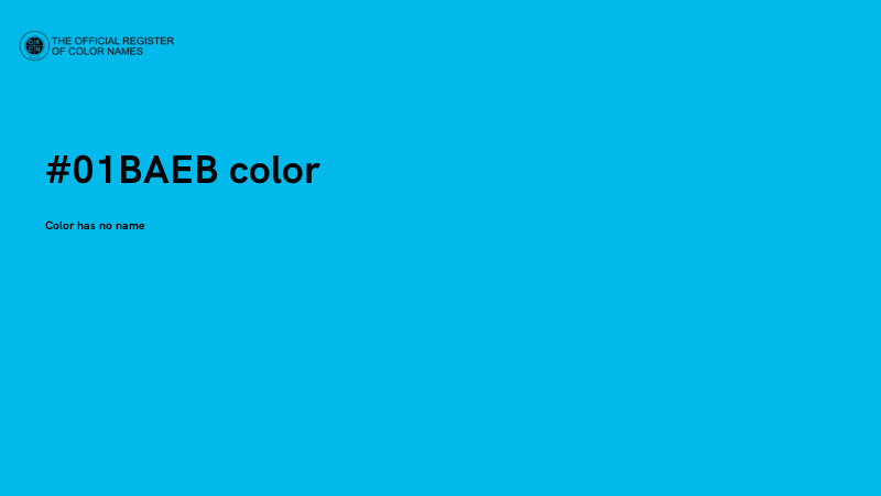 #01BAEB color image