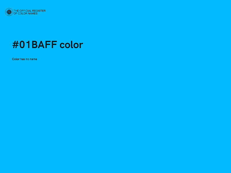 #01BAFF color image
