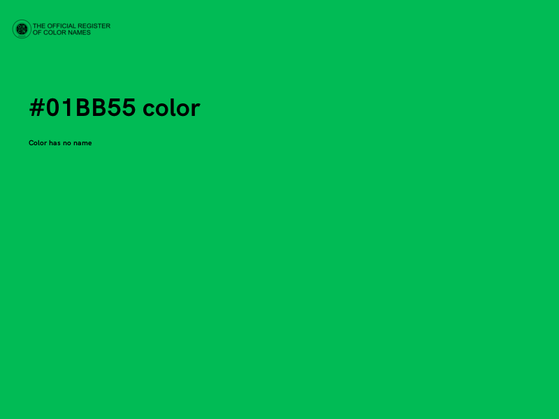 #01BB55 color image