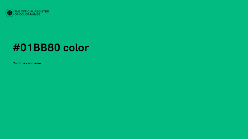 #01BB80 color image