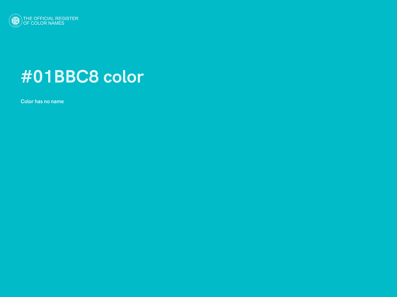 #01BBC8 color image