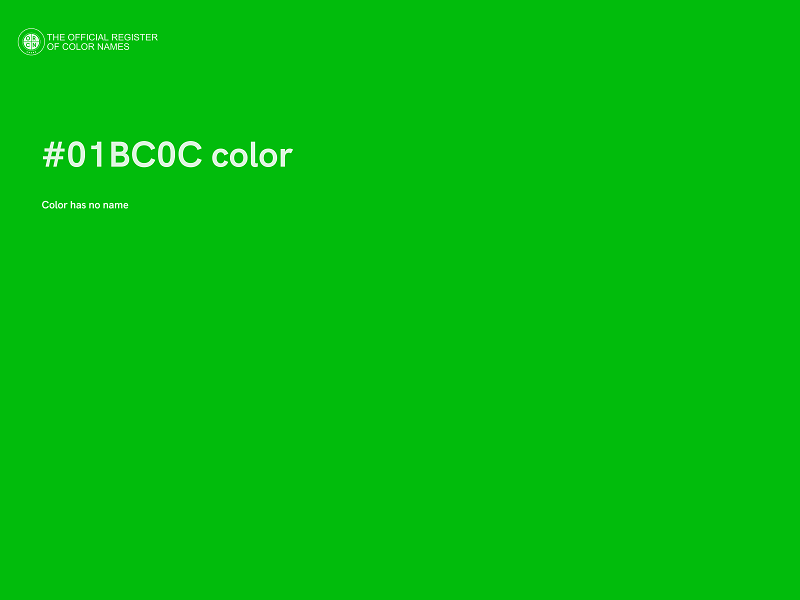 #01BC0C color image