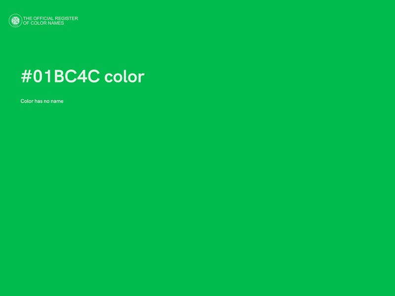 #01BC4C color image