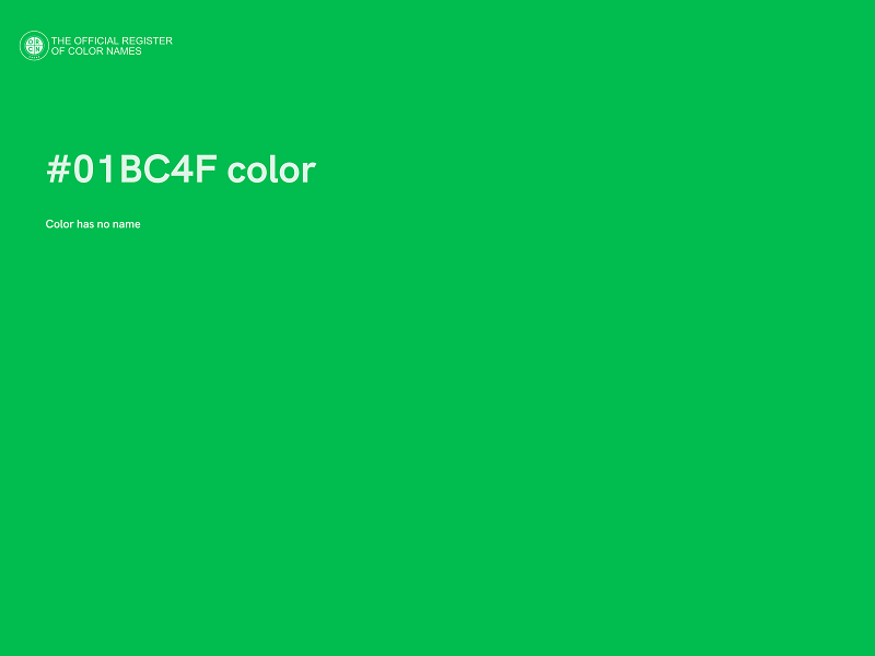 #01BC4F color image