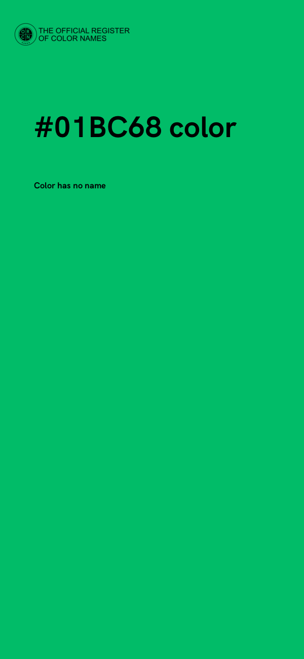 #01BC68 color image