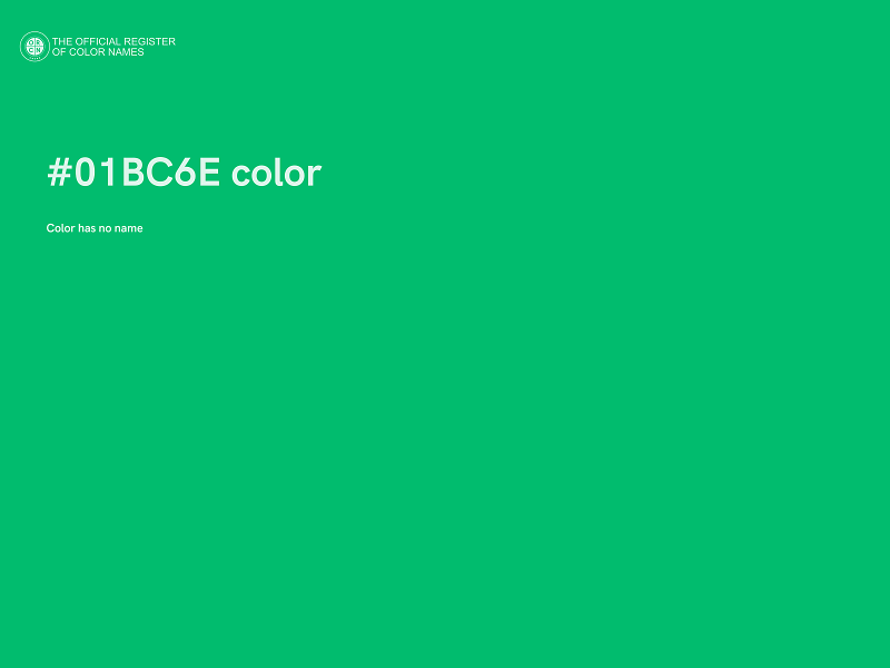 #01BC6E color image