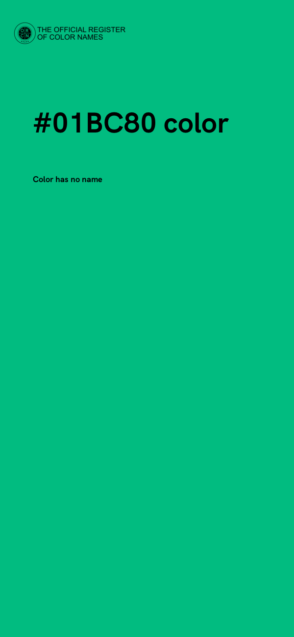 #01BC80 color image