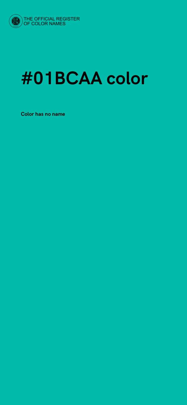 #01BCAA color image