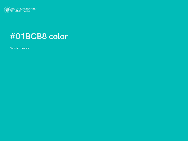 #01BCB8 color image
