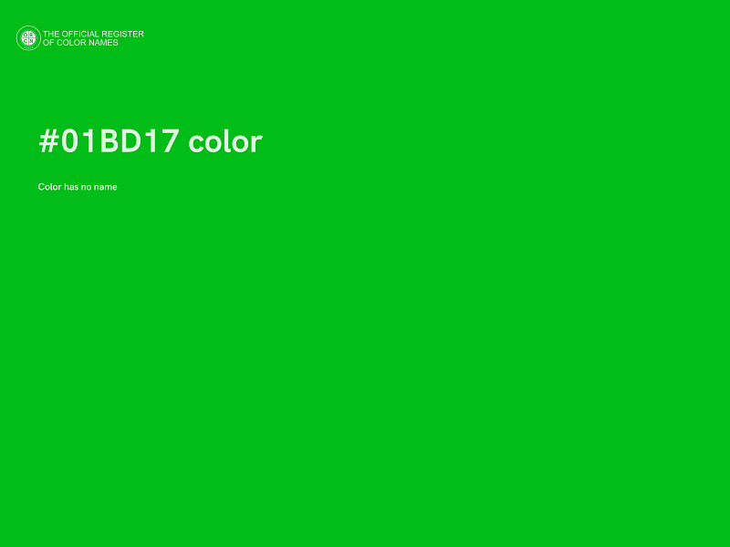 #01BD17 color image
