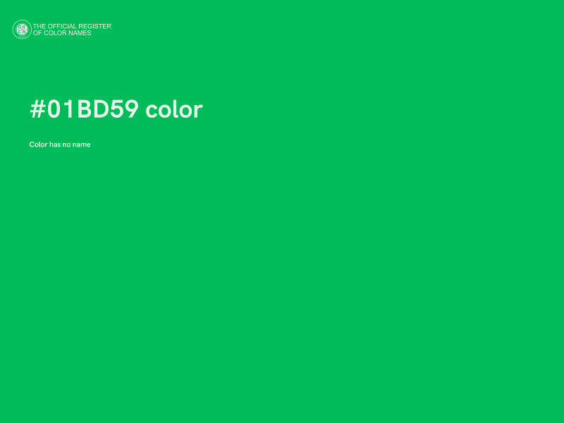 #01BD59 color image