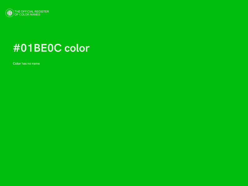 #01BE0C color image