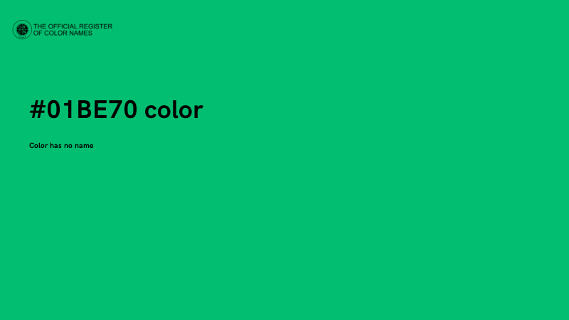 #01BE70 color image