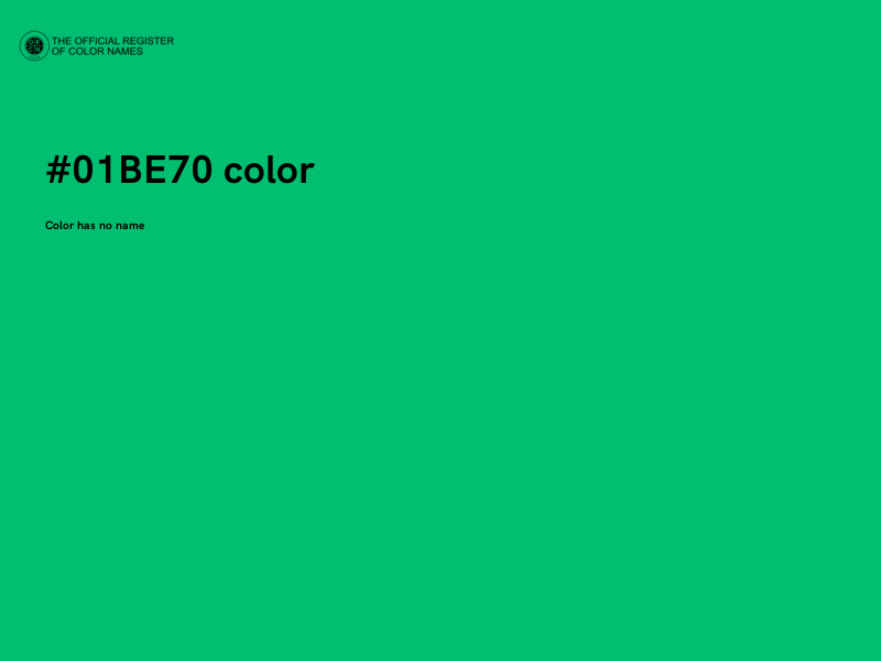 #01BE70 color image