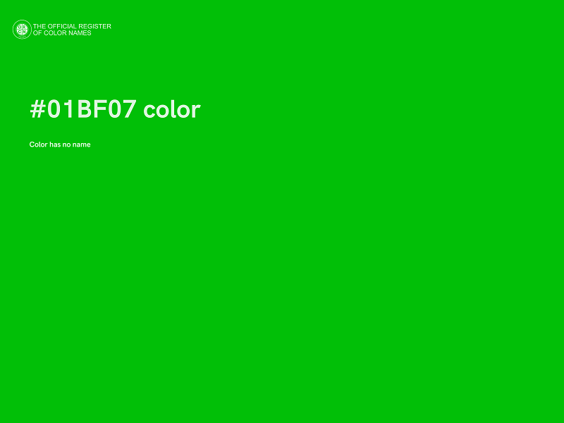 #01BF07 color image