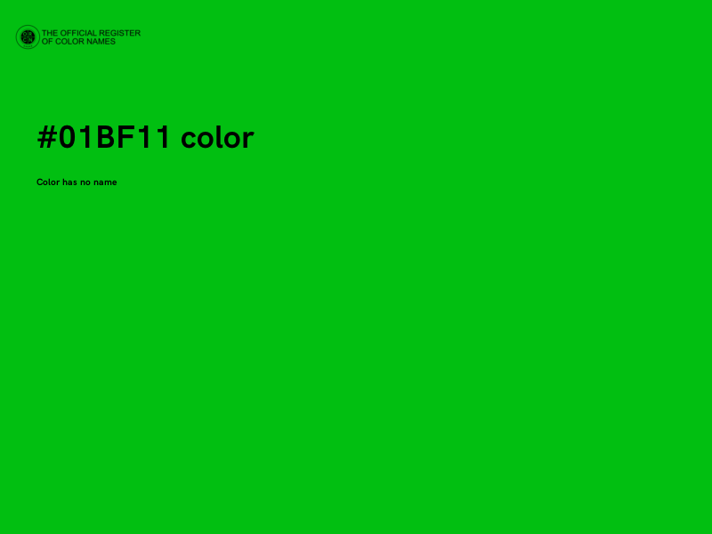 #01BF11 color image