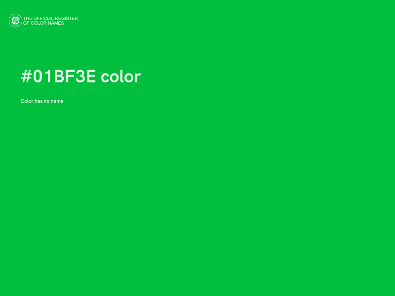 #01BF3E color image