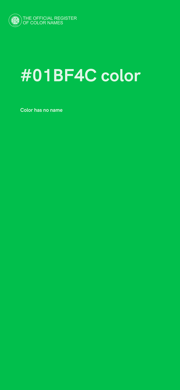 #01BF4C color image